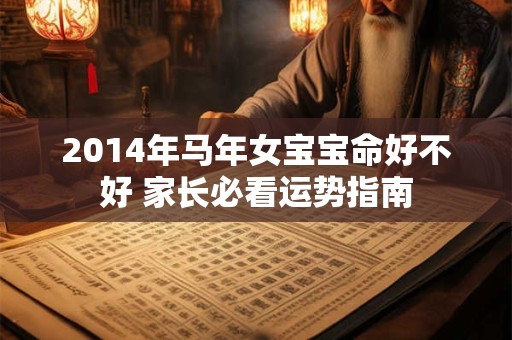 2014年马年女宝宝命好不好 家长必看运势指南