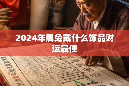 2024年属兔戴什么饰品财运最佳