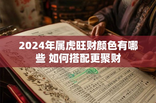 2024年属虎旺财颜色有哪些 如何搭配更聚财