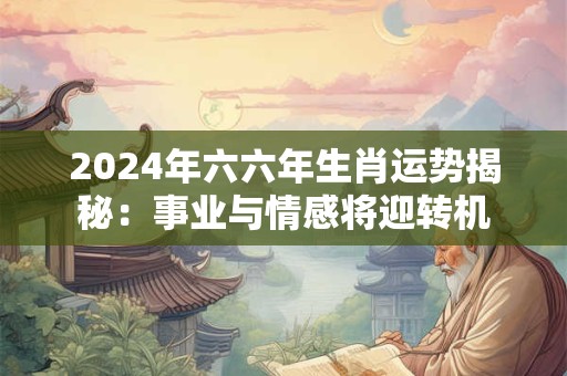 2024年六六年生肖运势揭秘：事业与情感将迎转机