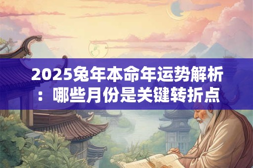 2025兔年本命年运势解析：哪些月份是关键转折点