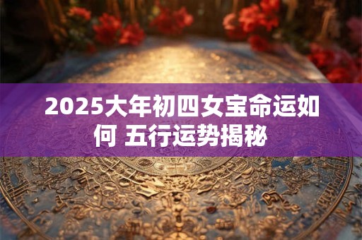 2025大年初四女宝命运如何 五行运势揭秘