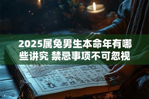 2025属兔男生本命年有哪些讲究 禁忌事项不可忽视