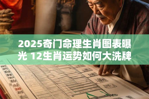 2025奇门命理生肖图表曝光 12生肖运势如何大洗牌
