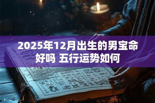 2025年12月出生的男宝命好吗 五行运势如何