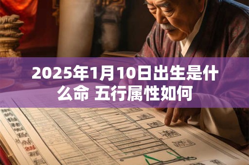 2025年1月10日出生是什么命 五行属性如何