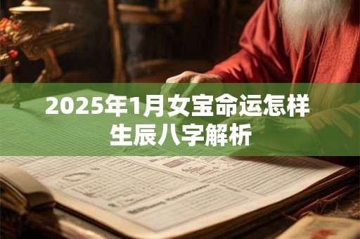 详细阅读:2025年1月女宝命运怎样 生辰八字解析 2025年1月女宝命运怎样 生辰八字解析