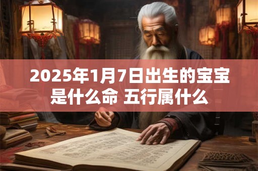 2025年1月7日出生的宝宝是什么命 五行属什么