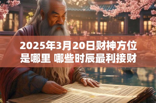 2025年3月20日财神方位是哪里 哪些时辰最利接财