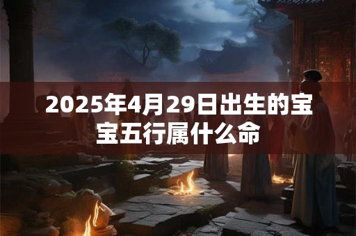 2025年4月29日出生的宝宝五行属什么命