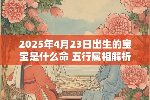2025年4月23日出生的宝宝是什么命 五行属相解析