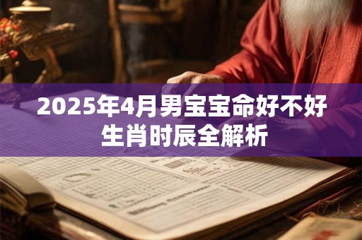 2025年4月男宝宝命好不好 生肖时辰全解析