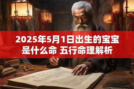 2025年5月1日出生的宝宝是什么命 五行命理解析
