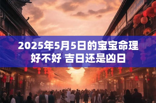 2025年5月5日的宝宝命理好不好 吉日还是凶日