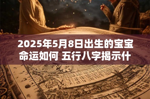 2025年5月8日出生的宝宝命运如何 五行八字揭示什么