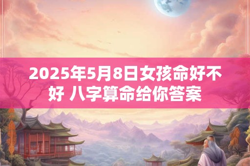 2025年5月8日女孩命好不好 八字算命给你答案