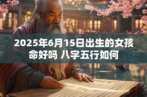 2025年6月15日出生的女孩命好吗 八字五行如何