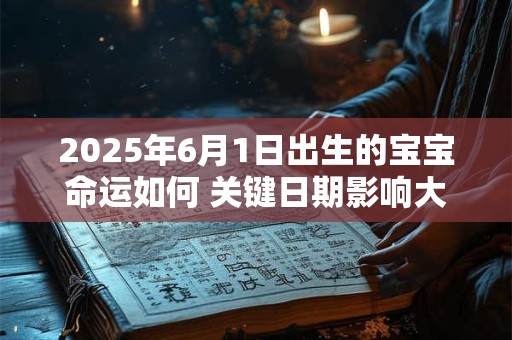 2025年6月1日出生的宝宝命运如何 关键日期影响大吗