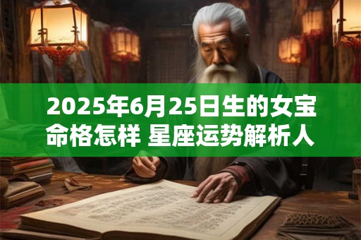 2025年6月25日生的女宝命格怎样 星座运势解析人生