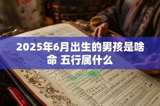 2025年6月出生的男孩是啥命 五行属什么