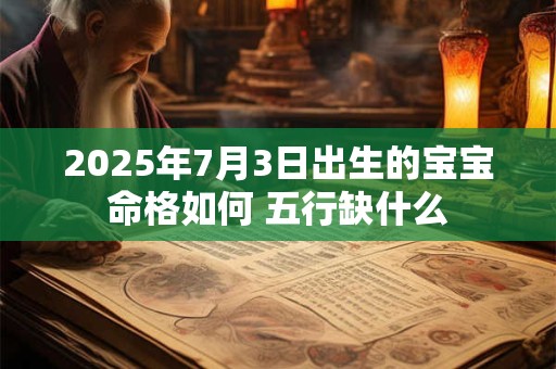 2025年7月3日出生的宝宝命格如何 五行缺什么