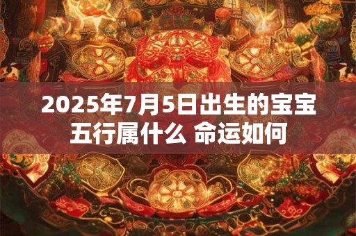 2025年7月5日出生的宝宝五行属什么 命运如何