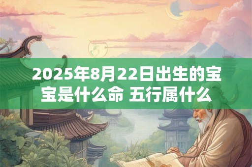 2025年8月22日出生的宝宝是什么命 五行属什么