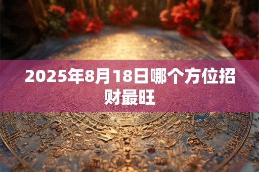 2025年8月18日哪个方位招财最旺