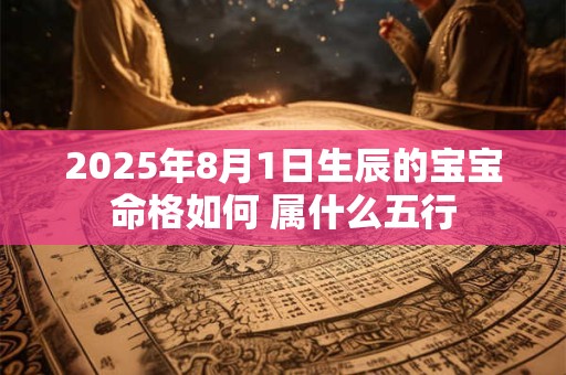 2025年8月1日生辰的宝宝命格如何 属什么五行