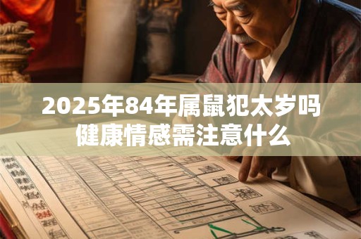 2025年84年属鼠犯太岁吗 健康情感需注意什么
