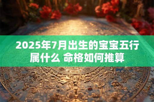 2025年7月出生的宝宝五行属什么 命格如何推算