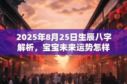 2025年8月25日生辰八字解析，宝宝未来运势怎样