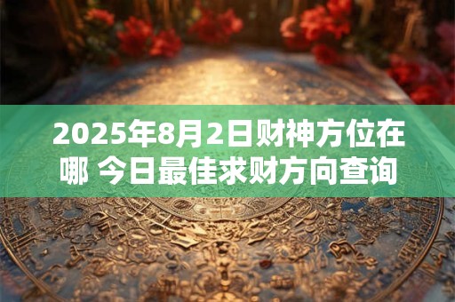 2025年8月2日财神方位在哪 今日最佳求财方向查询