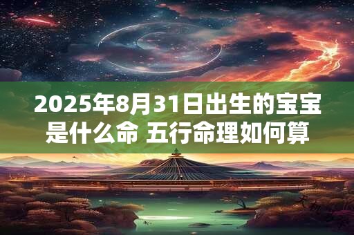 2025年8月31日出生的宝宝是什么命 五行命理如何算