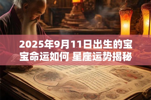 2025年9月11日出生的宝宝命运如何 星座运势揭秘