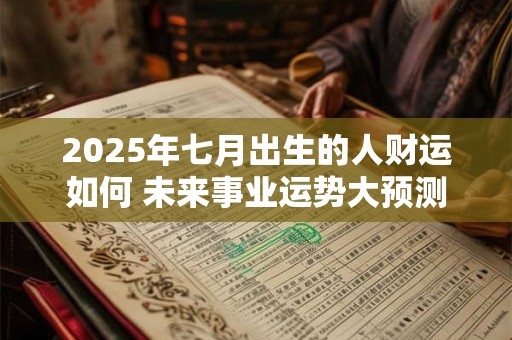 2025年七月出生的人财运如何 未来事业运势大预测