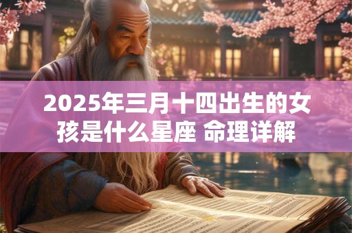 2025年三月十四出生的女孩是什么星座 命理详解