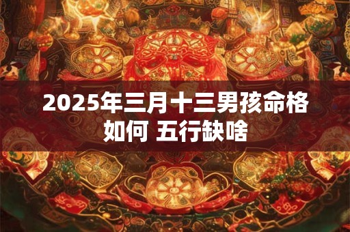 2025年三月十三男孩命格如何 五行缺啥