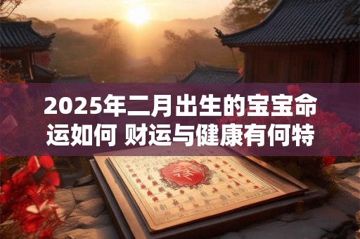 2025年二月出生的宝宝命运如何 财运与健康有何特点
