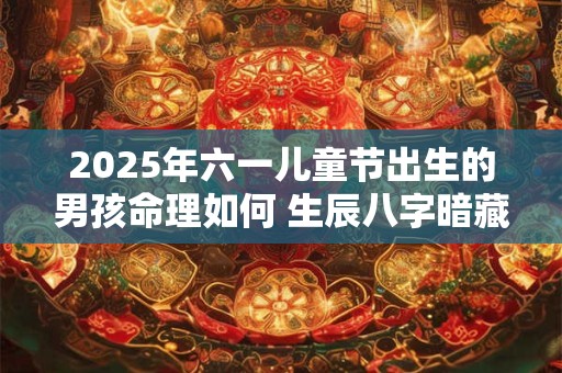 2025年六一儿童节出生的男孩命理如何 生辰八字暗藏哪些玄机