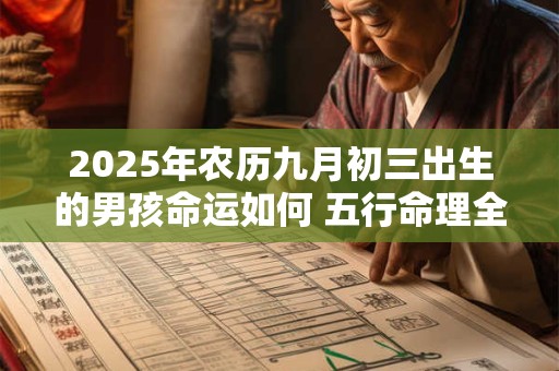 2025年农历九月初三出生的男孩命运如何 五行命理全解析