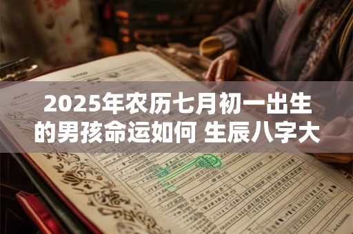 2025年农历七月初一出生的男孩命运如何 生辰八字大揭秘