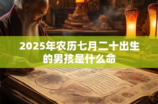 2025年农历七月二十出生的男孩是什么命