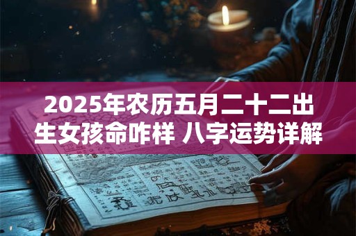2025年农历五月二十二出生女孩命咋样 八字运势详解