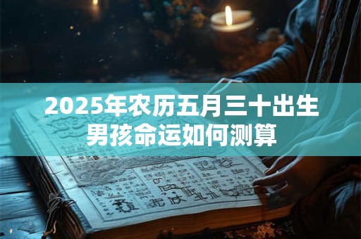 2025年农历五月三十出生男孩命运如何测算