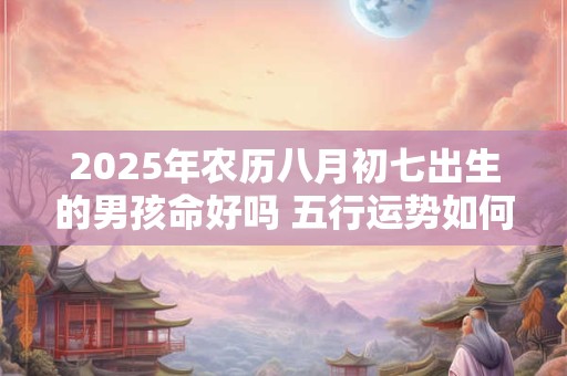 2025年农历八月初七出生的男孩命好吗 五行运势如何