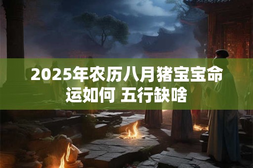 2025年农历八月猪宝宝命运如何 五行缺啥