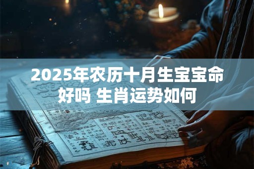 2025年农历十月生宝宝命好吗 生肖运势如何
