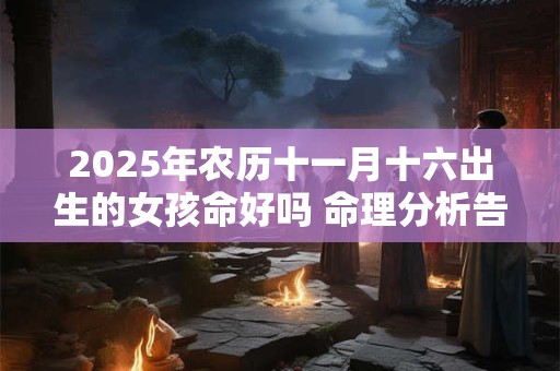 2025年农历十一月十六出生的女孩命好吗 命理分析告诉你