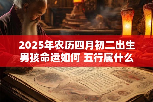 2025年农历四月初二出生男孩命运如何 五行属什么